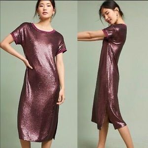 Moulinette Soeurs Sequin Red/Purple dress Size S